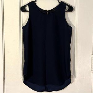 Ann Taylor Dark Blue Blouse XS